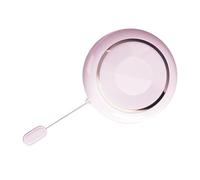 Naroote Récipient à Médicaments, 4 Compartiments, Couvercle Coulissant, Boîte Séparée pour Médicaments, Grande capacité, Rond Portable pour l'extérieur (Rose abricot)