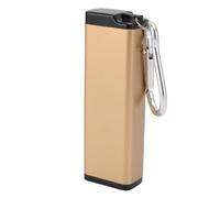 Naroote Récipient de Tube de Rangement en Métal, Tube de Rangement en Métal d'eau Pratique - Résistant aux Voyages (Gold)