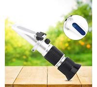 Naroote Réfractomètre Testeur de Concentration Brix pour Sucre Liquide, Outil Portable Précis pour de Larges Applications, Matériau en Aluminium, Ensemble de 5 Pièces pour Barmen et Brasseurs Amateurs