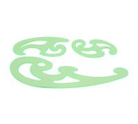 Naroote Règle de Courbe Française Outil de Couture de Tailleur en Plastique Durable pour la Conception de Vêtements Modèle de Dessin Léger pour étudiants, Architectes 3 Pièces