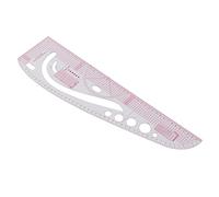 Naroote Règle de Tailleur, Règle de Courbe Française Transparente de Haute Précision pour la Conception de Costumes, Rapporteur de Couture Domestique pour la Plupart des Vêtements, Matière Plastique