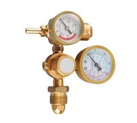 Naroote Régulateur de Soudage au Gaz pour Soudage MIG Arg sur CO2, 4500 PSI |Manomètre Double Haute Définition, Entrée CGA580, Sortie 1/4 Pouce, Débitmètre de Gaz, 6,605 GPM