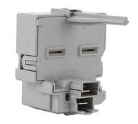 Naroote Relais de Démarrage de Surcharge de Réfrigérateur WR08X21100, Relais de Compresseur Universel et Protecteur de Surcharge de Remplacement pour Borne 1/4", adapté aux Modèles de la Série ABE