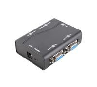 Naroote Répartiteur VGA Haute Définition 1 Entrée 4 Sorties alimenté par USB pour Projecteur D'ordinateur Portable TV, Distributeur D'écran 1080P pour Salle de Réunion de Bureau