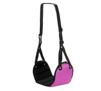 Naroote Repose-pieds d'avion, Réglable, Soulage la Fatigue, Hamac de Pied Confortable et Durable pour les Voyages (Rose rouge)