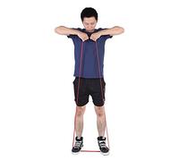 Naroote Résistance 4 Couleurs Bande de Traction en Latex pour Boucle d'exercice de Yoga, Bandes Extensibles de Fitness Durables, Adaptées aux Athlètes, Rouge 81,9 X 0,018 X 0,5 Pouces, Vert