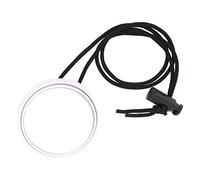 Naroote Rétroviseur de Plongée, Miroir Convexe en Verre Réglable à 360 Degrés, Petit Miroir de Plongée Portable avec Lanière de 35 Cm, Idéal pour les Espaces étroits des Bateaux de Souterraine (WHITE)