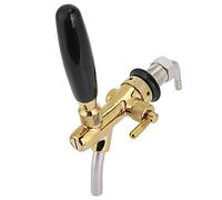 Naroote Robinet à Bière, Robinet à Bière en Laiton et Acier Inoxydable G5 à 8 Filetages, Distributeur de Liquide Réglable avec Manomètre, Idéal pour les, les Restaurants, les Hôtels et la Maison