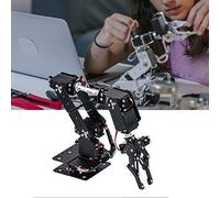 Naroote Robot Bras Robotique, Robot Bras Enfant Kit De Griffe De Pince De Bras Mécanique De Robot Pièces De Robot Industriel De Manipulateur De 6 Dof