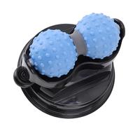 Naroote Rouleau de Boule de Massage Mural pour la Relaxation des Tissus Profonds sur les Surfaces Lisses, Double Boule de Massage pour Soulager les épaules et le Dos, Matériau ABS