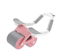 Naroote Rouleau de Roue Abdominale, Roue AB à Faible Bruit avec Genouillère pour le Fitness à Domicile (PINK)