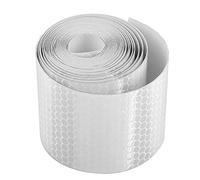 Naroote Rouleau de Ruban Adhésif de sécurité Réfléchissant pour Remorques, Voitures, Vélos, 5 Cm X, Idéal pour les Conducteurs et les Joggeurs, PVC Bleu (SILVER)