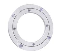 Naroote Roulement de Plateau Tournant en Alliage d'aluminium, Roulement Rotatif à Plaque Pivotante Robuste avec Trous Traversants, Idéal pour Les Décorations de Gâteaux et Le Service de Meuble TV