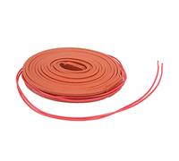 Naroote Ruban Chauffant en Silicone, Ceinture Chauffante Flexible et étanche 120W pour Compresseur D'air et Tuyaux 15x3000mm (DC12V)