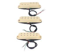 Naroote S Style Ensemble de Micros pour Guitare électrique, Micro Simple | Résistance 9,7k 9,2k 10k, enroulements en cuivre, bobines métalliques, 6 ressorts 6 vis, bricolage