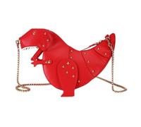 Naroote Sac à Bandoulière Dinosaure, Sac de Style Animal à Rivets 3D, Léger, Grande capacité, Polyvalent pour Fille (Narooteqif3bpk7a0-10349772)
