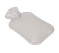 Naroote Sac à Eau Chaude, Sac de Chauffage 500 Ml Sac à Eau Chaude épaississer le PVC Molle PVC Proof Portable Grande Bouteille d'Eau Chaude (GREY)