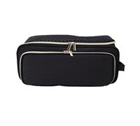 Naroote Sac de Voyage pour Outils de Coiffure, Séparateur rembourré de Grande capacité avec Tapis Résistant à la Chaleur, 6 Bandes élastiques, 2 Poches en Filet, pour Fer à Friser,