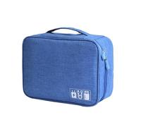 Naroote Sac électronique de Grande capacité Organisateur de Boîtier de Protection Compact pour Le Stockage de Gadgets Polyester Bleu Ciel RH917 24,5 * 18,5 * 10 Cm pour Le Stockage de Bureau (Bleu