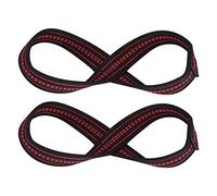 Naroote Sangle D'haltérophilie en Nylon Résistant, Support D'entraînement de Gymnastique, Manches de Protection des Mains pour L'haltérophilie, Deadlift Pull-up S M (M)