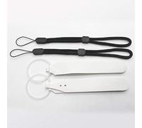 Naroote Sangles D'articulation avec Dragonnes pour 2 VR, Accessoires de Prise en Main Sécurisée pour Joueurs, Noir, 1 Paire de Sangles de Fixation de Poignée et 1 Paire de Bracelets Courts de 20