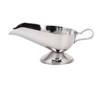 Naroote Saucière en Acier Inoxydable avec Poignée, Bol à Sauce, Finition Polie, Versement Facile pour Sauce, Vinaigrette, Sirops et Condiments pour la Maison, les Restaurants (10 oz)