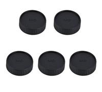 Naroote Seagull MD Mount Camera Lens Cap 5PCS Couvercle de Protection en Plastique Noir pour la Poussière et Les Empreintes Digitales pour Le Stockage et Le Transport de L'objectif