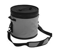 Naroote Seau de Camping Portable, Poche de Refroidissement de la Courroie de l'épaule 17L Capacité Confortable Portant pour la Pêche au Pique-Nique à l'extérieur (Grey)
