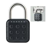 Naroote Serrure à Combinaison électronique Durable à 6 Chiffres pour Armoire de Casier à Bagages, Cadenas étanche IP67 pour Porte D'entrepôt, Cadenas en Alliage de Zinc