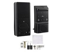 Naroote Serrure à Empreinte Digitale, Serrure Sans Clé avec Mot de Passe Virtuel et 5 Modes de Déverrouillage, Reconnaissance Par Semi-Conducteur, pour les Hôtels, les Bureaux