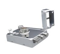 Naroote Serrure à Pêne Dormant de Style Vintage Domestique, Conception Compacte pour Portes de sécurité, avec 5 Clés pour Entrée et Sortie, Fer chromé, Zinc (Laissé ouvert)