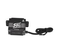 Naroote Servo de Direction à Engrenage RC, Servo sans Noyau à Haute Torsion de 50 Kg, Servomoteur étanche, Accessoires Complets pour Robot, Bras Robotique (#13)