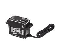 Naroote Servo de Direction à Engrenage RC, Servo sans Noyau à Haute Torsion de 50 Kg, Servomoteur étanche, Accessoires Complets pour Robot, Bras Robotique (#11)