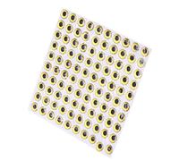 Naroote Simulation 3D Stickerye Sticker, Pêche Lere Eyes Fish Eyes Sticker Fishing Lures 3D HOLOTHAPHIC Simulation LUR LUR Lui (Gold)