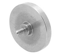 Naroote Sonde D'indicateur à Cadran en Acier au Tungstène, Filetage M2.5, Points de Contact Plats, Haute dureté pour Jauges à Cadran, Diamètre 12mm, épaisseur 5mm (Y11)