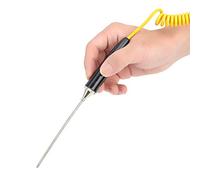 Naroote Sonde Thermocouple Portative de Type K 3 X 100 Mm Résistante aux Hautes Tensions pour Four à Haute Température, pour Divers Processus de Production et Industries