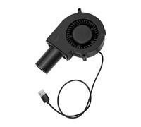 Naroote Souffleur Centrifuge USB Léger à Faible Bruit pour Barbecue Extérieur et Poêle à Feu 4000 Tr/min