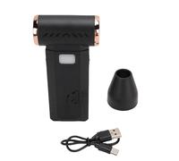 Naroote Souffleur d'Air Électrique, Souffleur à Jet Sec Sans Fil Portable 130 000 Tr/Min avec Buse en Caoutchouc et Débit d'Air Réglable, pour la Maison, l'Ordinateur, le Camping (BLACK)