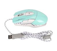 Naroote Souris de Jeu Filaire Forme de Voiture de Sport Souris Optique USB Ergonomique pour Les Joueurs 6 Boutons avec Lumière LED (Green)