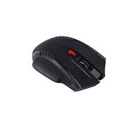 Naroote Souris de Jeu Optique sans Fil Portable 2,4 GHz pour PC Portable, 6 Touches, Conception Ergonomique pour la Navigation sur Internet, Le Travail, Le Bureau, la Maison, Noir 1 Pièce (Black)