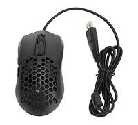 Naroote Souris de Jeu, Souris Légère Filaire RVB, Dispositif de Pointeur 7200 DPI avec 6 Boutons Programmables, Idéale pour Les Jeux sur PC (Black)