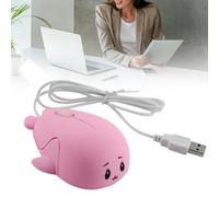 Naroote Souris Filaire Mignonne de Dessin animé Précis, Conception Ergonomique Multifonctionnelle pour Ordinateur Portable de Bureau, Adaptée à OS X, Matériau ABS