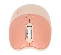 Naroote Souris sans fil en forme de chat mignon, souris sans fil 2,4 G avec fonction muet pour femme, bureau, maison (couleur thé au lait)