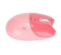 Naroote Souris sans Fil Silencieuse et Mignonne Patte de Chat, 2.4G, Double Mode, Mini Souris D'ordinateur pour la Maison, Le Bureau et Les Voyages, Matériau ABS (Pink)