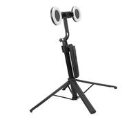 Naroote Stabilisateur Automatique de Suivi du Visage pour Smartphone, Quadripode Portable avec 2 Lumières de Remplissage pour Selfie Vlogging