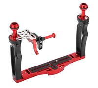 Naroote Stabilisateur de Plateau à Double Poignée, Boîtier de Caméra de Plongée, Stabilisateur de Plateau avec Déclencheur D'obturation, Prise de Vue sous-Marine, Conception Ergonomique en Aluminium