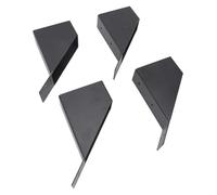 Naroote Support 4 Pièces, Support galvanisé avec Conception de Trou de Drainage, soudé à la Machine avec Précision pour Un Solide, pour Les Structures en Bois de Garage de Cour de Tonnelle