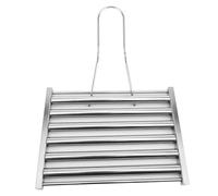 Naroote Support à Rouleaux pour Hot-Dogs, Rouleau de Gril à Hot-Dogs Polyvalent en Acier Inoxydable pour Barbecue pour Une Utilisation en Extérieur (L)