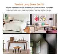 Naroote Support de Base de Plafonnier/mur Industriel Vintage pour Projet de Bricolage, Lampe Suspendue Vintage E26/E27, Douille à Vis pour la Décoration de la Maison, Luminaire en Fer Métallique