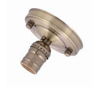 Naroote Support de Base de Plafonnier/mur Industriel Vintage pour Projet de Bricolage, Lampe Suspendue Vintage E26/E27, Douille à Vis pour la Décoration de la Maison, Luminaire en Fer Métallique